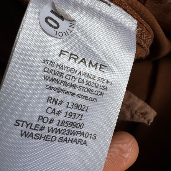 Frame Brown Utility Cropped Pants - Picture 13 of 13